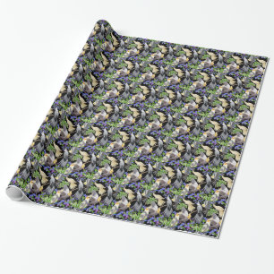 Papier Cadeau Perroquets de Cockatiel en papier d'emballage de