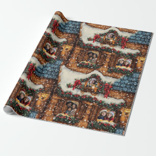 Papier Cadeau Personnalisable 3 Photos Ginger Bread House Envelo