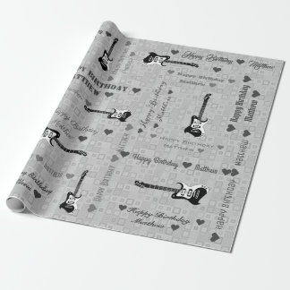 Papier Cadeau Personnalisable Joyeux Anniversaire Motif lumière 