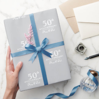 Papier Cadeau Personnalisé Anniversaire moderne design minimalis