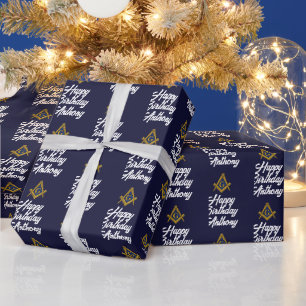 Papier cadeau personnalisé de la fête d'anniversai