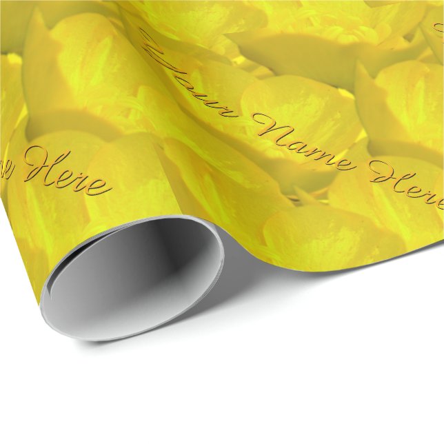 Papier cadeau personnalisé Papier à enveloppement  (Coin rond)