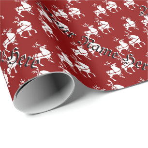 Papier cadeau personnalisé Reindeer Wrapper
