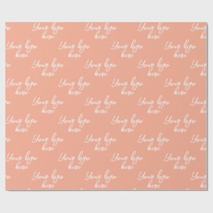 Papier Cadeau Personnalisé Votre Propre Logo Moderne Minimaliste