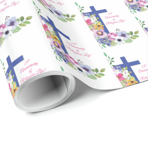 Papier Cadeau Personnaliser, 25e anniversaire Nun vie religieuse