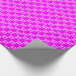 Papier Cadeau Personnaliser avec/Initial, Lettre blanche, Numéro