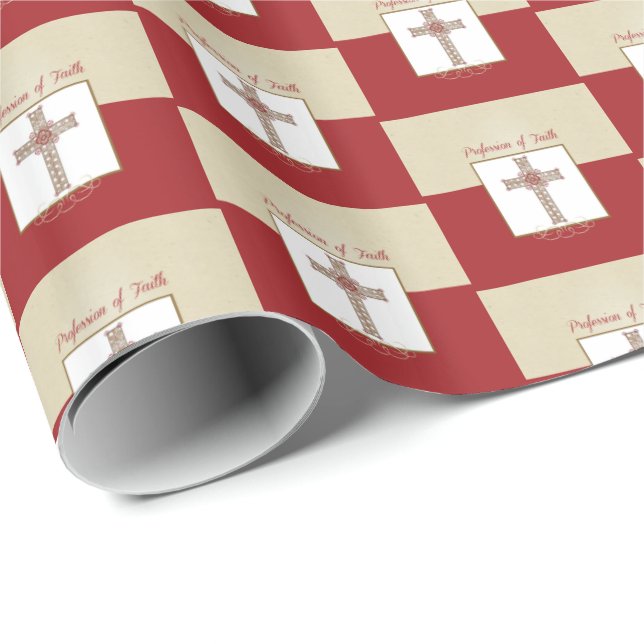 Papier Cadeau Personnaliser, Bénédictions de RCIA sur la profess (Coin rond)