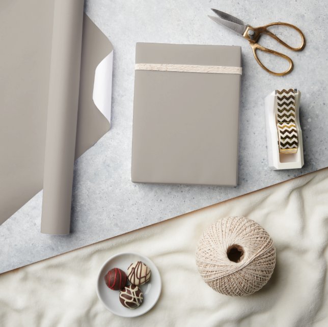 Papier Cadeau Personnaliser de couleur grise (Artisanat)