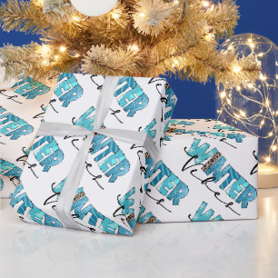 Papier Cadeau Personnaliser des vibrations d'hiver