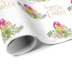 Papier Cadeau Personnaliser Happy Pâques