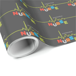 Papier Cadeau Personnaliser, Infirmière géniale à la journée des