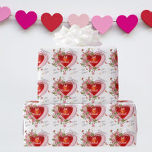 Personnaliser les noms Valentine's Day Hearts Rose