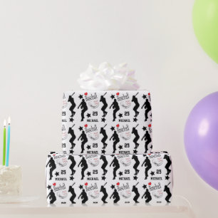 Papier Cadeau Personnaliser tout le baseball Star