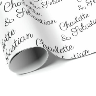 Papier Cadeau Personnalisez votre propre typographie