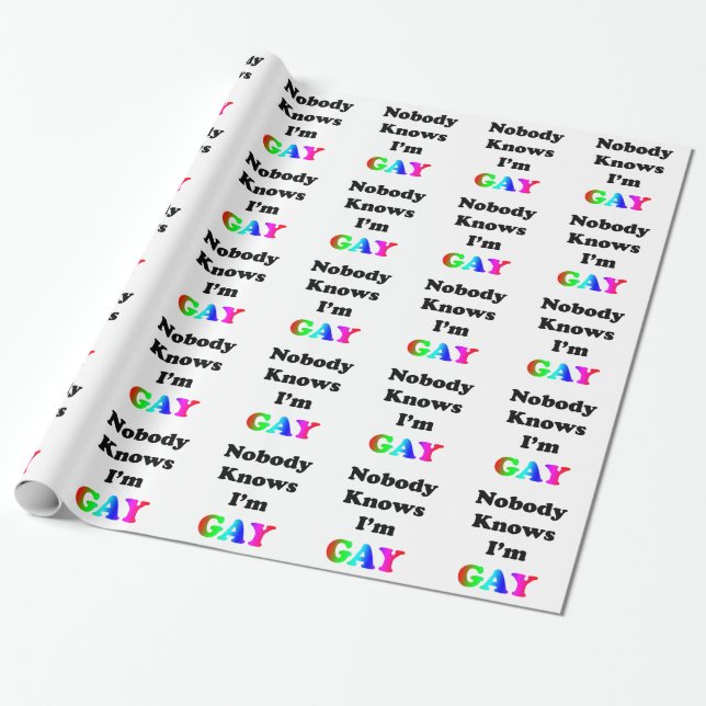 Papier Cadeau Personne ne connaît (Déroulé)