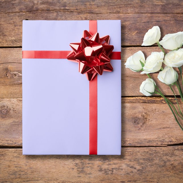 Papier Cadeau Pervenche Couleur Unie | Classique | Élégant (Créateur téléchargé)