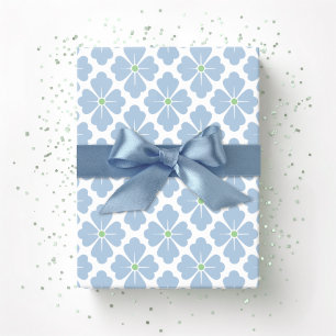 Papier Cadeau Petal Diamond en ardoise et vert