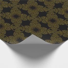 Papier Cadeau pétale de fleur d'or