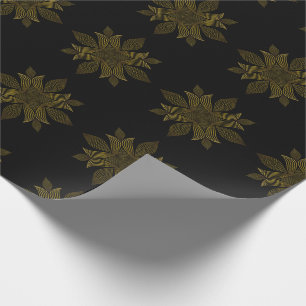 Papier Cadeau pétale de fleur d'or