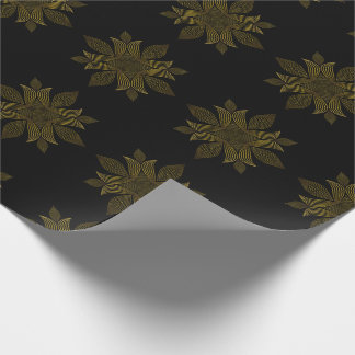 Papier Cadeau pétale de fleur d'or