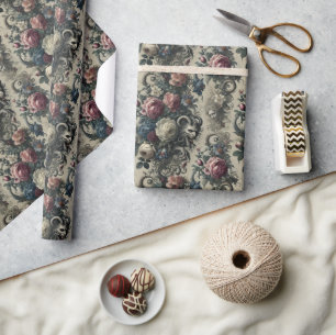 Papier Cadeau Pétales de Décadence - gothique baroque