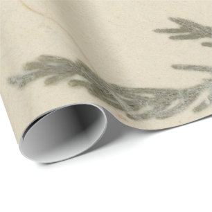 Papier Cadeau Pétales de Rose Floral Kraft naturel Mulberry Deli