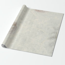 Papier Cadeau Pétales Roses floraux Kraft Naturel Ivoire Bronze
