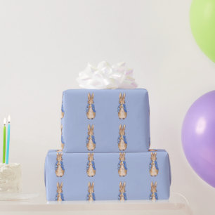 Papier Cadeau Peter avec Arrière - plan bleu