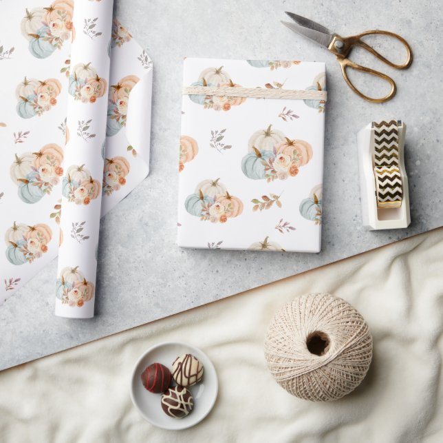 Papier Cadeau Petit Baby shower Citrouille (Artisanat)