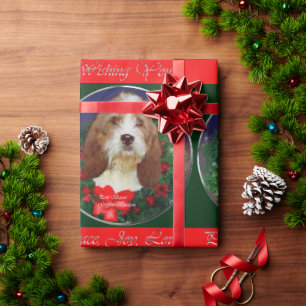 Papier Cadeau Petit Basset Griffon Vendeen Noël