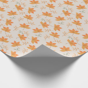 Papier Cadeau Petit Citrouille L'automne part premier anniversai