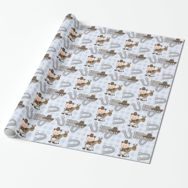 Papier Cadeau Petit cowboy (Déroulé)