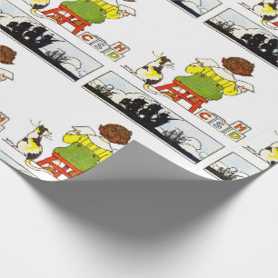 Papier Cadeau Petit garçon en lecture