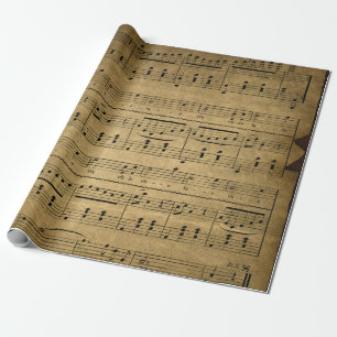 Papier Cadeau Petit pain antique de papier d'emballage du style