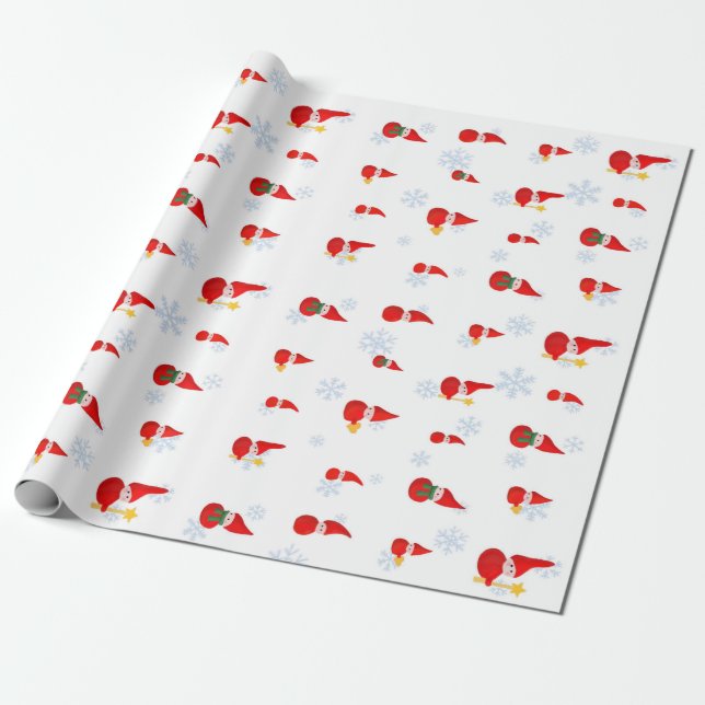 Papier Cadeau Petit papier d'emballage de Santa (Déroulé)