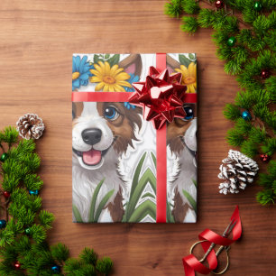 Papier Cadeau Petit Petit Petit Petit Chien Chien Chien Mignonne