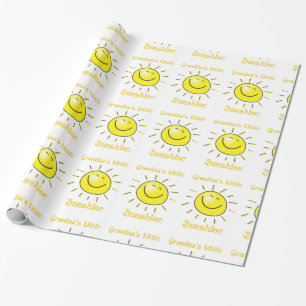 Papier Cadeau Petit soleil de grand-mère