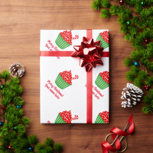 Papier Cadeau Petit sucre de canne gâteau de Noël cadeau de Noël
