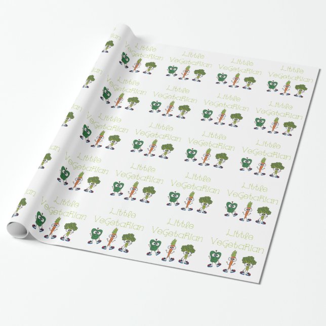 Papier Cadeau Petit végétarien (Déroulé)