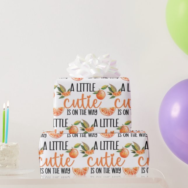 PAPIER CADEAU PETITE CUTIE BABY SHOWER MOTIF (Cadeaux de fête)