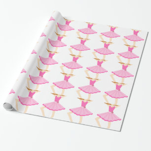 Papier Cadeau Petite fille mignonne de ballerine dans le tutu