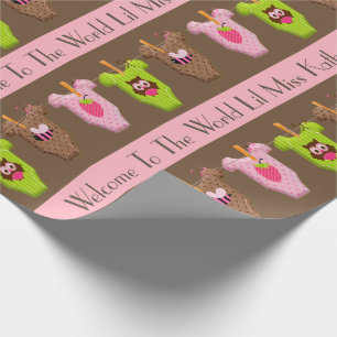 Papier Cadeau Petite fille personnalisée