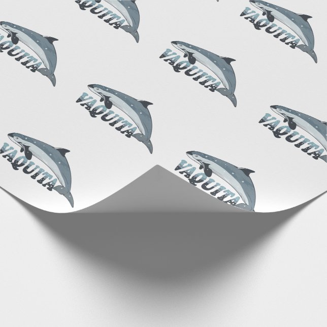 Papier Cadeau Petite marsouin de Vaquita (Coin)