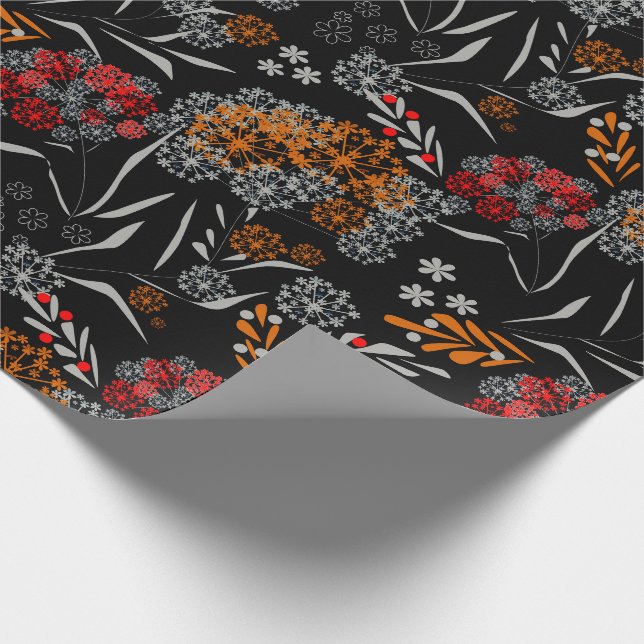 Papier Cadeau Petites fleurs mignonnes sans couture motif floral (Coin)