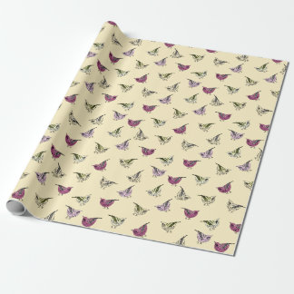 Papier Cadeau Petits Oiseaux