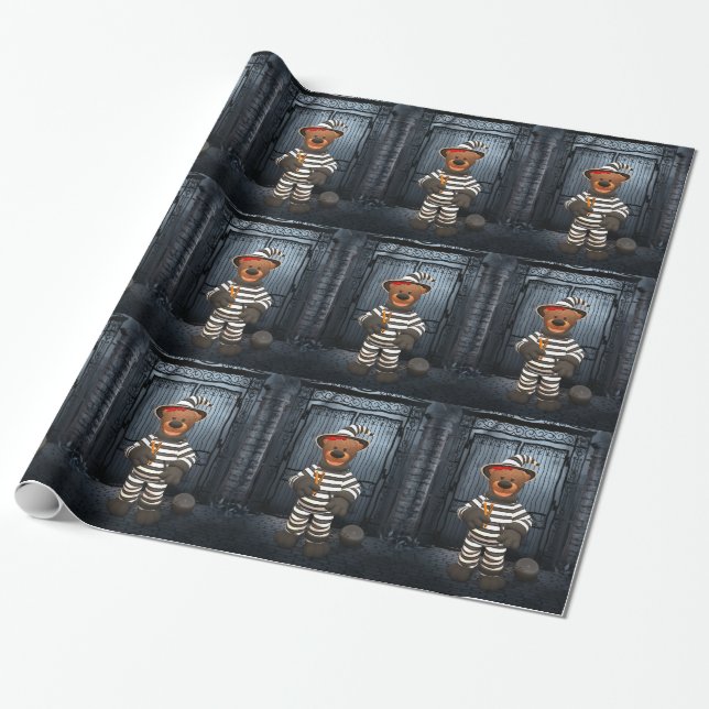 Papier Cadeau Petits ours : Petit prisonnier (Déroulé)