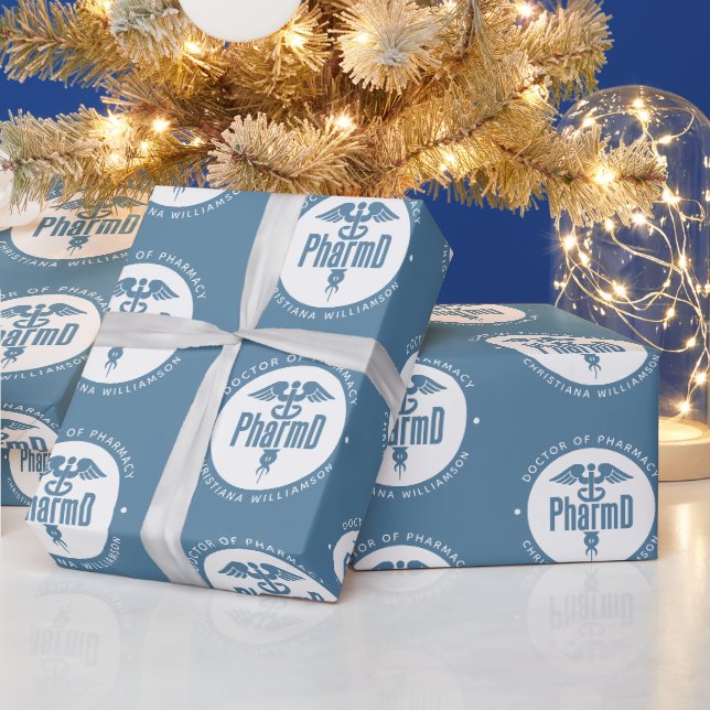 Papier Cadeau PharmD Docteur en pharmacie Pharmacy Graduation Ph (Vacances)