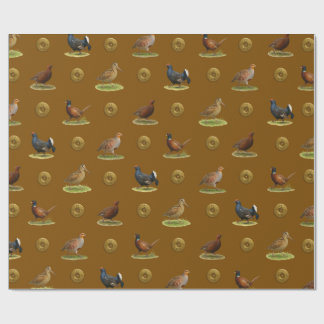 Papier Cadeau Pheasant, Grouse, Partridge,Christmas Gift wrap