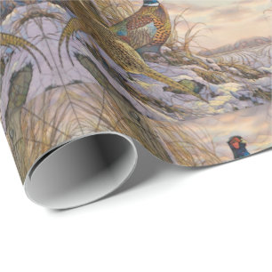 Papier Cadeau Pheasar Pillar Bougie Flask Boîte cadeau Carrelage