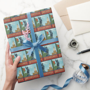 Papier Cadeau Philadelphie, PA   Indépendance